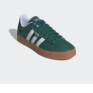 Adidas Forest Green Sneakers with White Accents